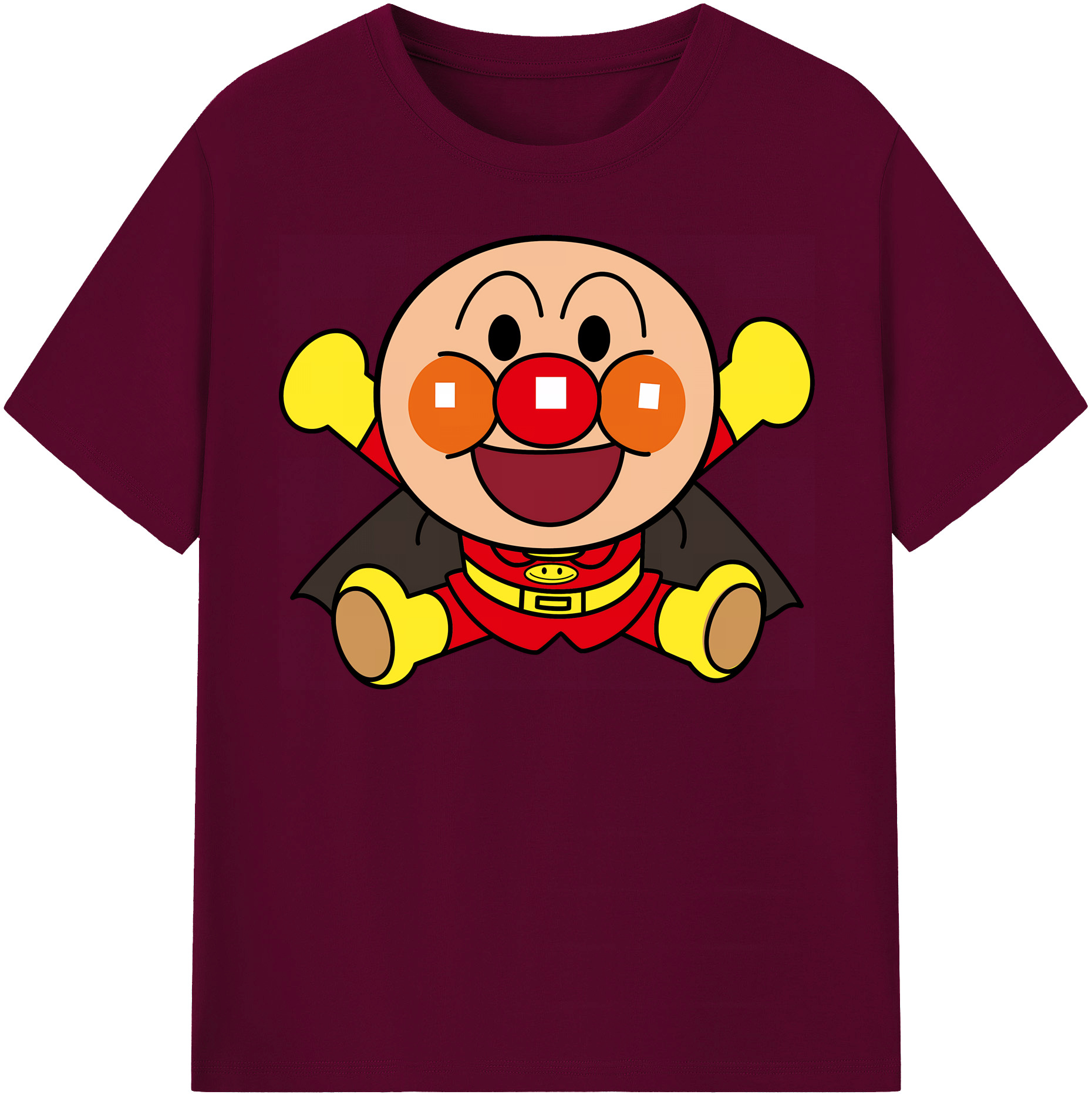 （画像用） アンパンマン Anpanman レディースカジュアルプリントTシャツ（綿100％）